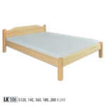 ŁÓŻKO LK106 sosnowe DREWMAX