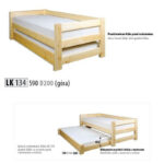 ŁÓŻKO LK134 sosnowe DREWMAX