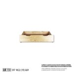 SZUFLADA LK150 sosnowa DREWMAX