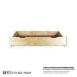 SZUFLADA LK151 sosnowa DREWMAX