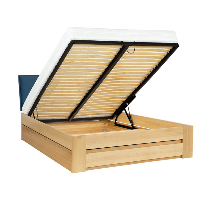 ŁÓŻKO LK187 BOX bukowe DREWMAX - obrazek 2