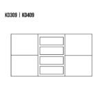 KOMODA KD309 dębowa DREWMAX - obrazek 2
