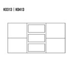 KOMODA KD313 dębowa DREWMAX - obrazek 2