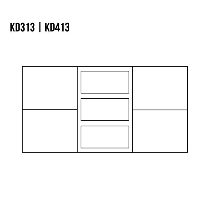 KOMODA KD313 dębowa DREWMAX - obrazek 2