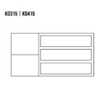 KOMODA KD315 dębowa DREWMAX - obrazek 2