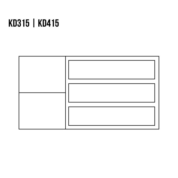KOMODA KD315 dębowa DREWMAX - obrazek 2