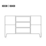 KOMODA KD330 dębowa DREWMAX - obrazek 4