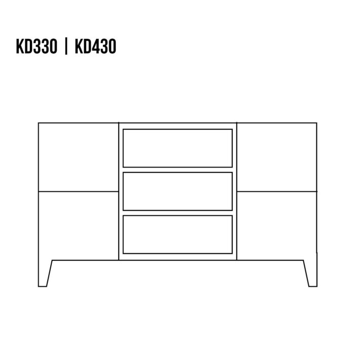 KOMODA KD330 dębowa DREWMAX - obrazek 4