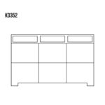 KOMODA KD352 dębowa DREWMAX - obrazek 4