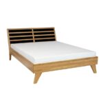 ŁÓŻKO LK302 dębowe DREWMAX - obrazek 2