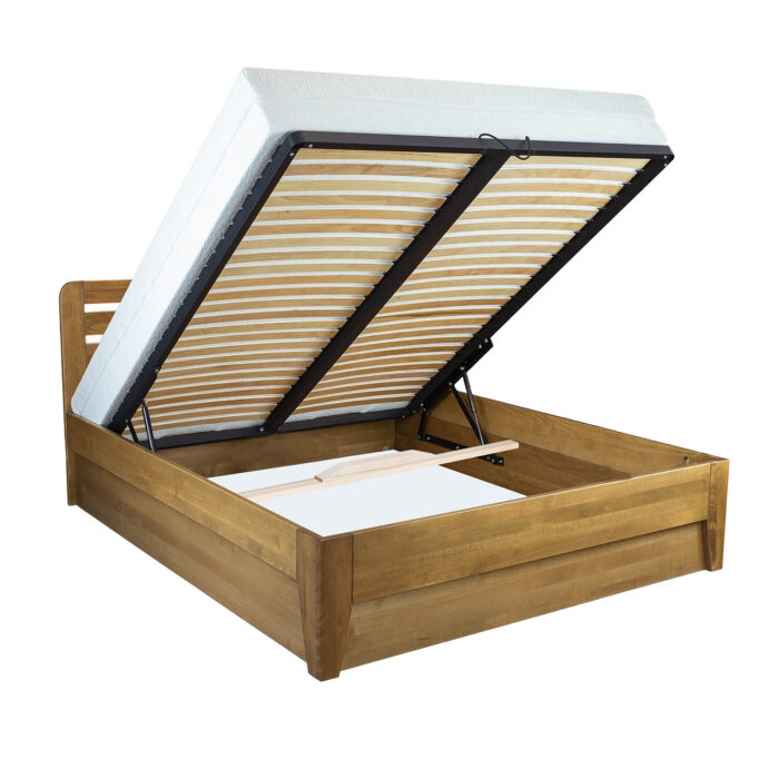ŁÓŻKO LK189 BOX bukowe DREWMAX - obrazek 2